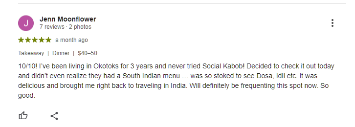 Jenn Moonflower Social kabob Indian curry restaurant